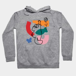 Simon's Cat Geo Grey Hoodie